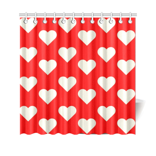 All Hearts Shower Curtain 69"x70"