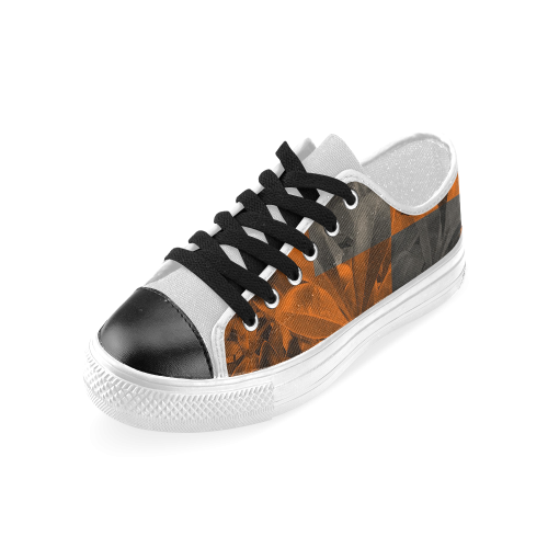 Foliage Patchwork #9 - Jera Nour Women's Classic Canvas Shoes (Model 018)