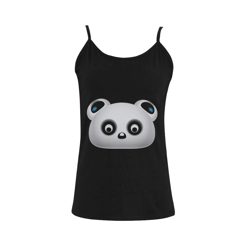 Panda Bear Women's Spaghetti Top (USA Size) (Model T34)