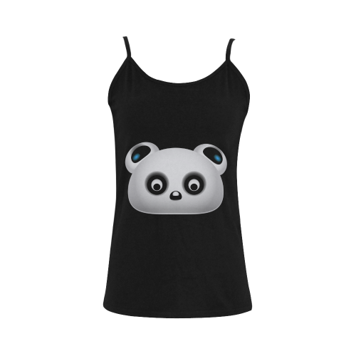 Panda Bear Women's Spaghetti Top (USA Size) (Model T34)