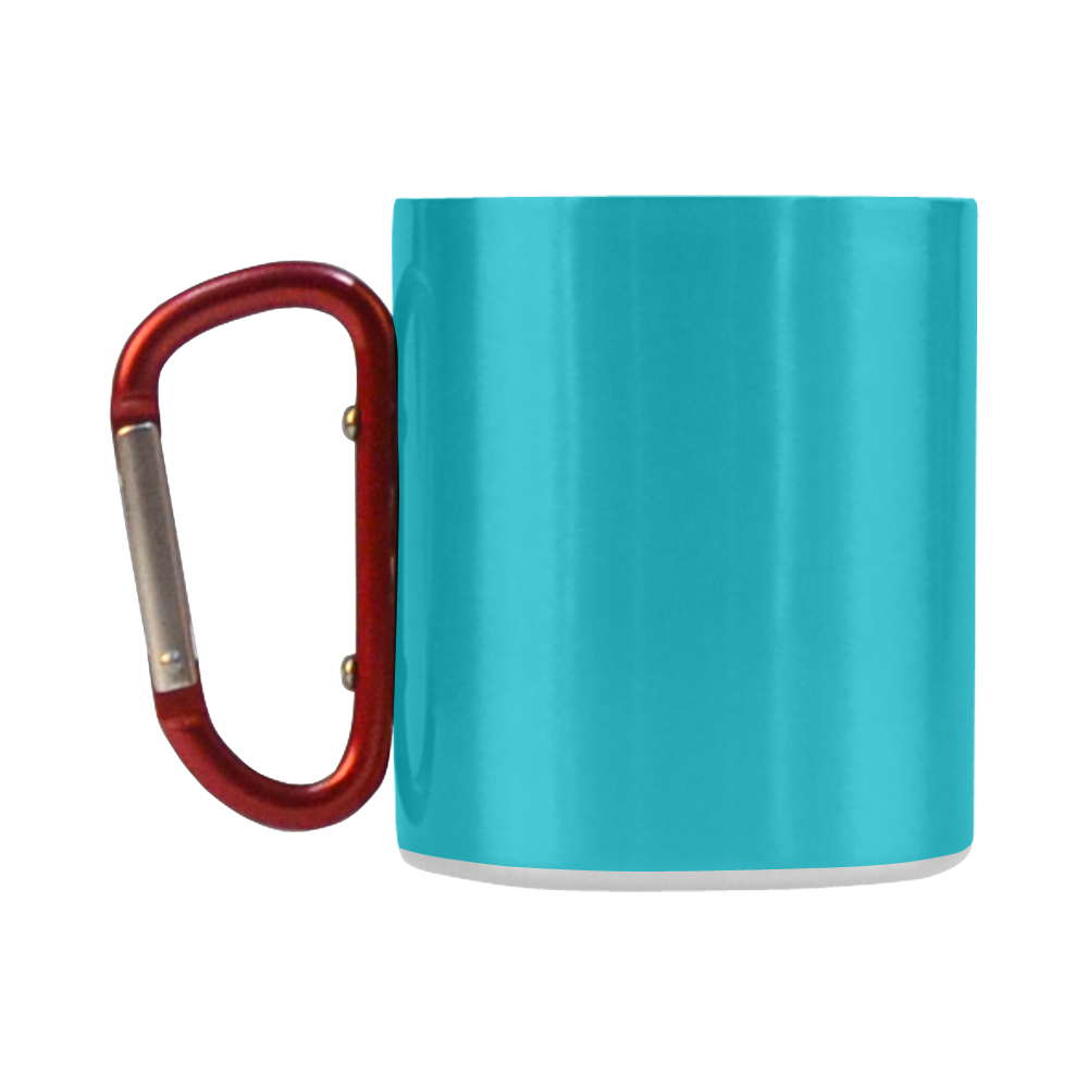 Peacock Blue Color Accent Classic Insulated Mug(10.3OZ)