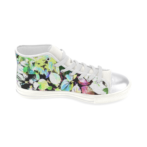 Foliage Patchwork #2 - Jera Nour Women's Classic High Top Canvas Shoes (Model 017)