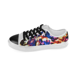 Foliage Patchwork #7 - Jera Nour Women's Classic Canvas Shoes (Model 018)