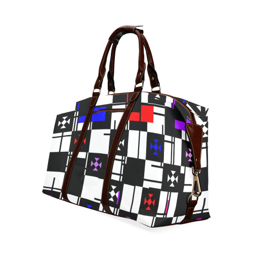 Squares,black,white Classic Travel Bag (Model 1643)