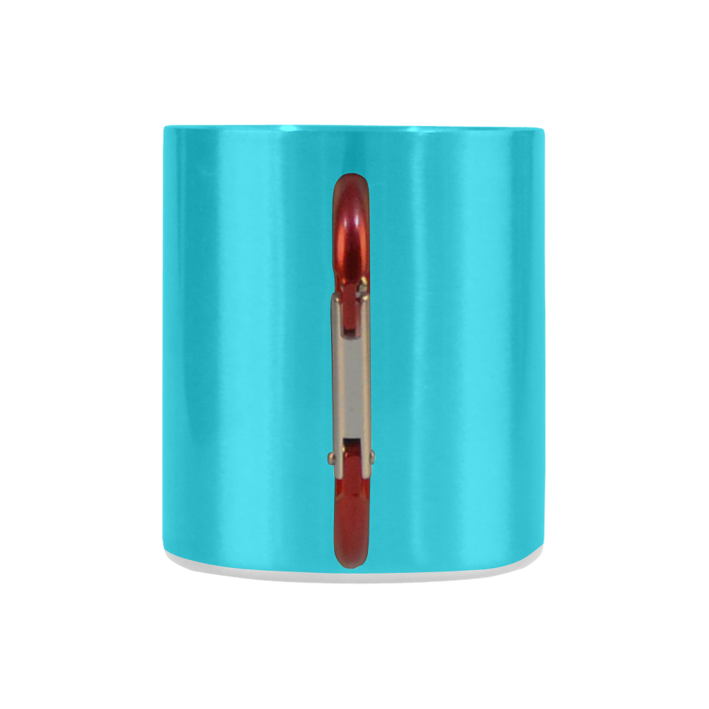 Scuba Blue Color Accent Classic Insulated Mug(10.3OZ)