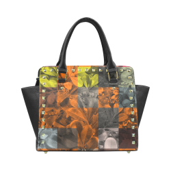 Foliage Patchwork #9 - Jera Nour Rivet Shoulder Handbag (Model 1645)