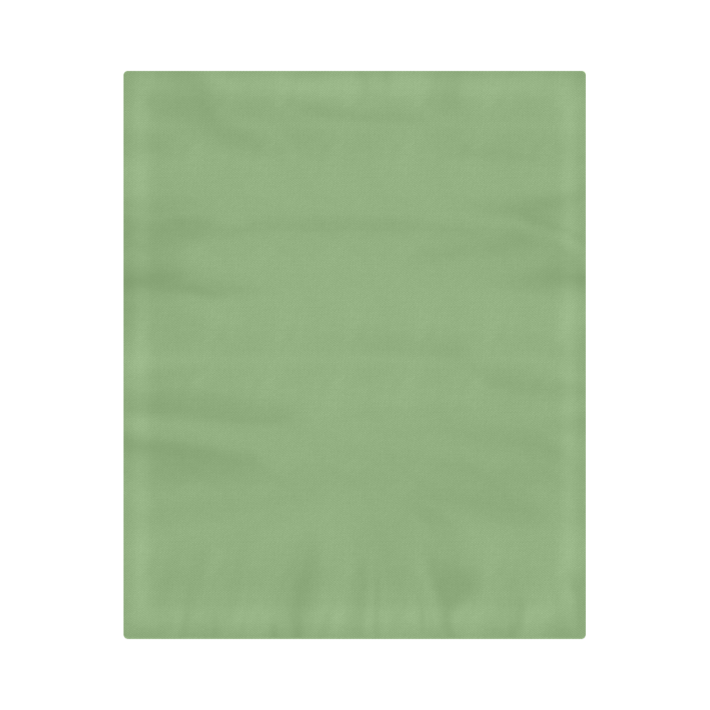 Green Tea Color Accent Duvet Cover 86"x70" ( All-over-print)
