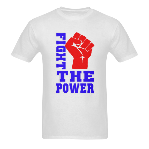 FIGHT THE POWER Sunny Men's T- shirt (Model T06)