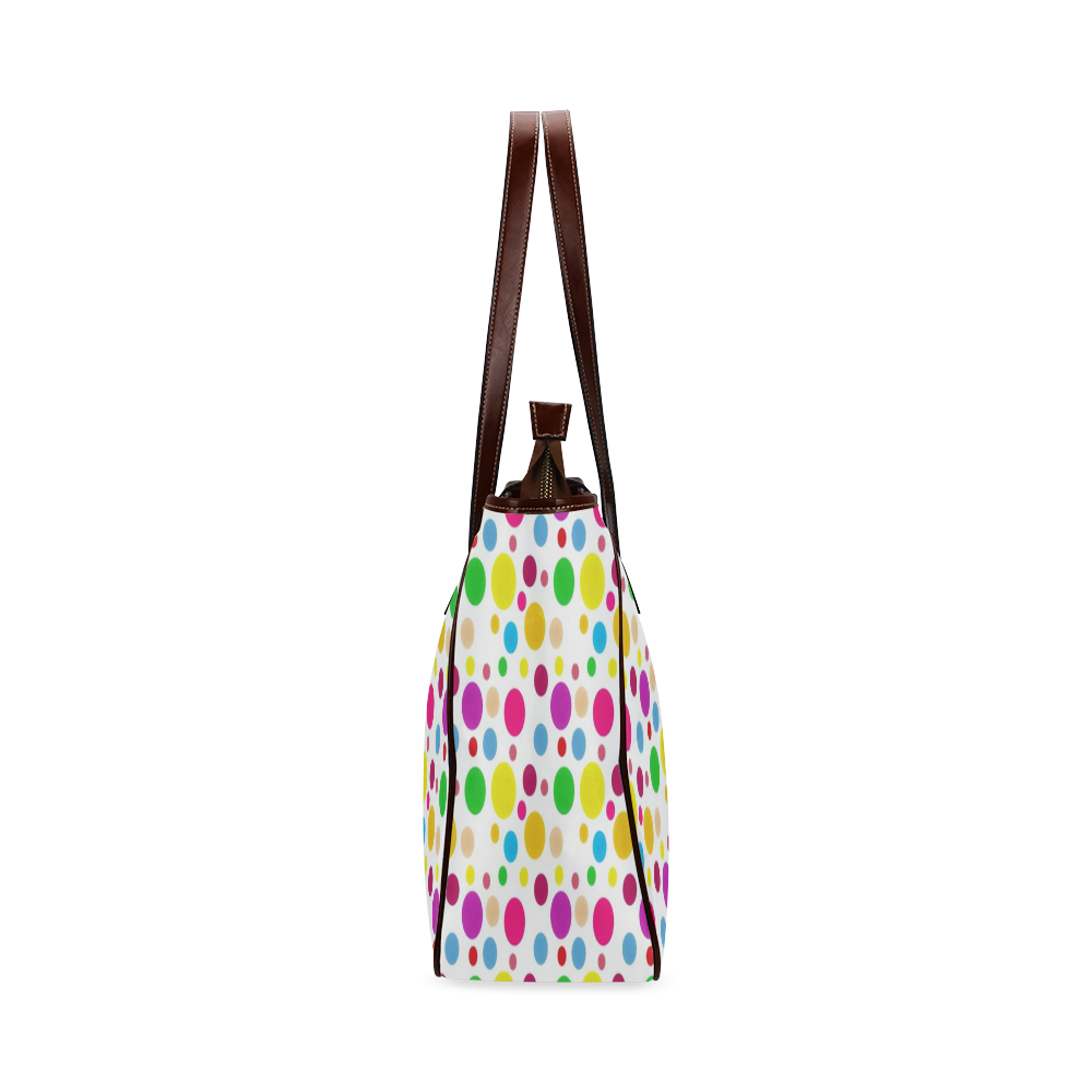 Colored Polka Dots Classic Tote Bag (Model 1644)