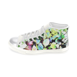 Foliage Patchwork #2 - Jera Nour Women's Classic High Top Canvas Shoes (Model 017)