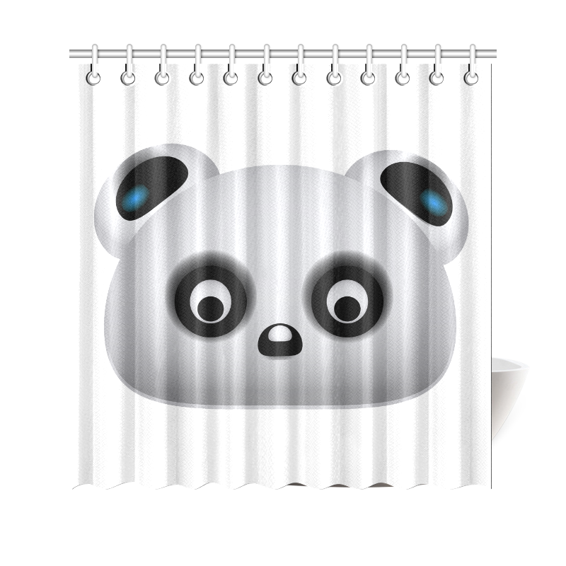 Panda Bear Shower Curtain 69"x70"