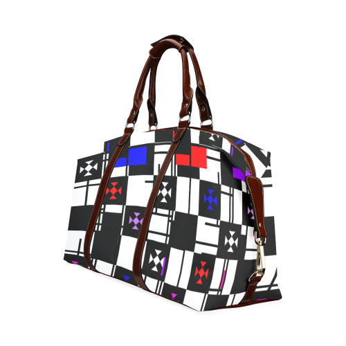 Squares,black,white Classic Travel Bag (Model 1643)