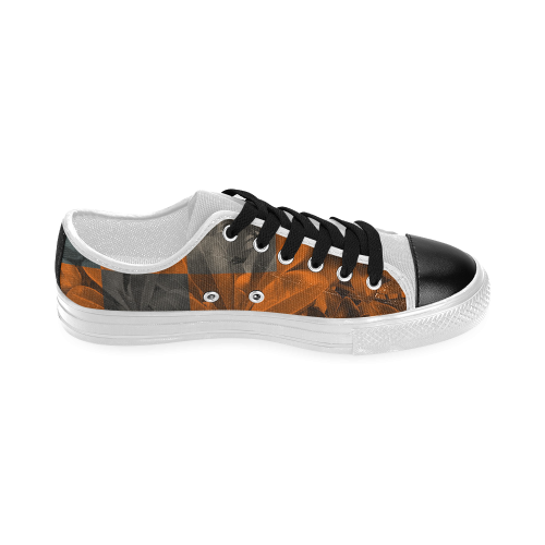 Foliage Patchwork #9 - Jera Nour Women's Classic Canvas Shoes (Model 018)