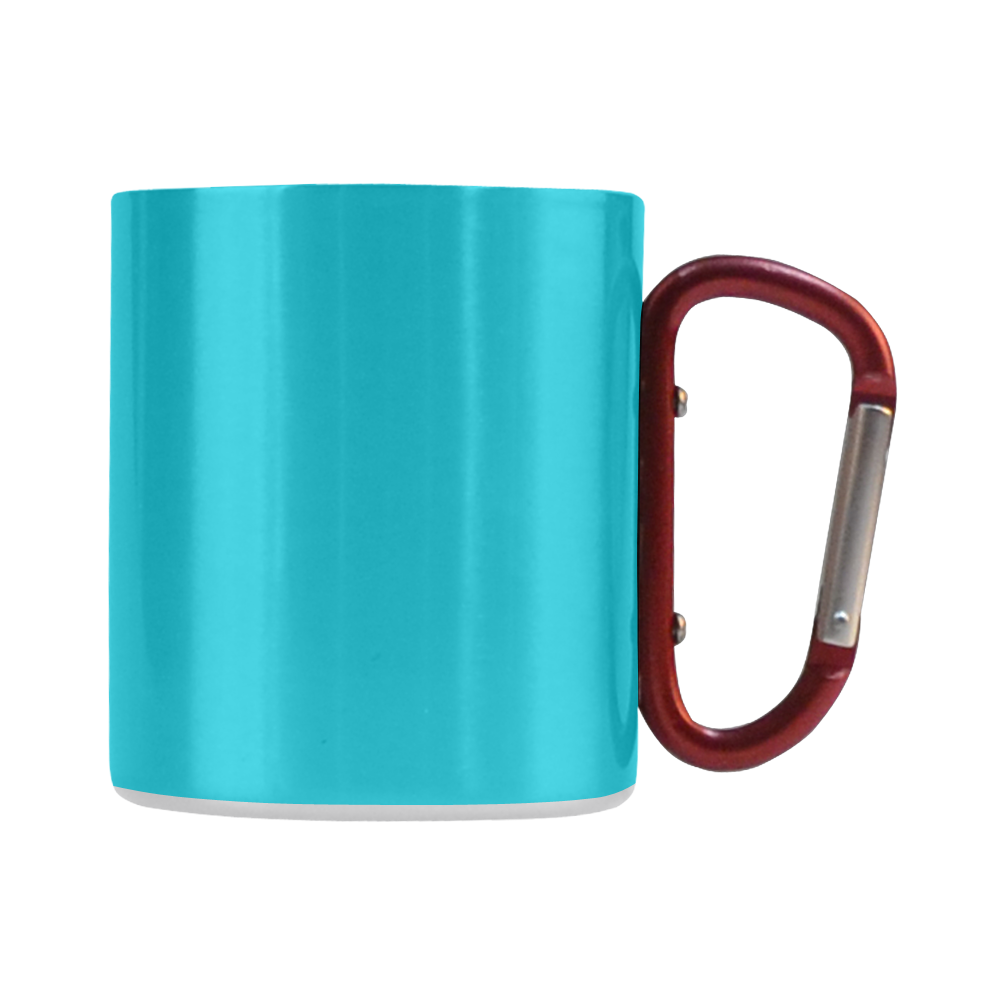 Scuba Blue Color Accent Classic Insulated Mug(10.3OZ)