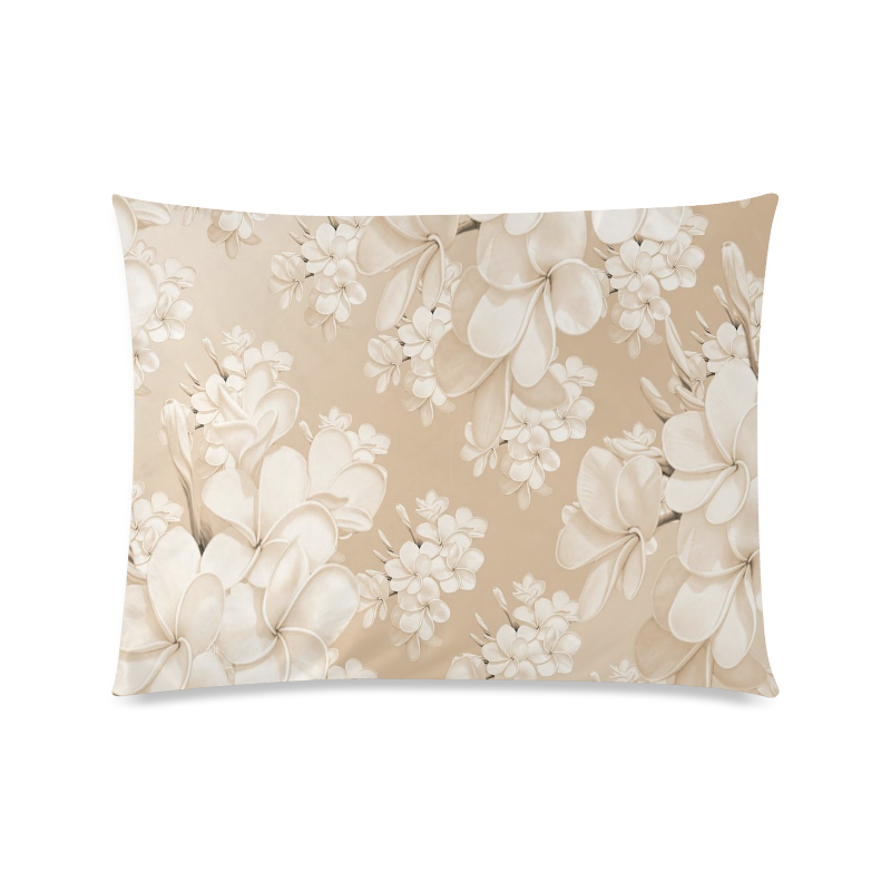 delicate floral pattern,softly Custom Zippered Pillow Case 20"x26"(Twin Sides)