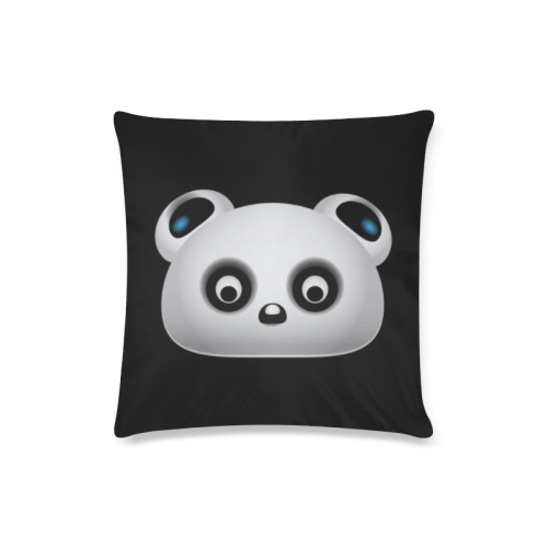 Panda Bear Custom Zippered Pillow Case 16"x16"(Twin Sides)