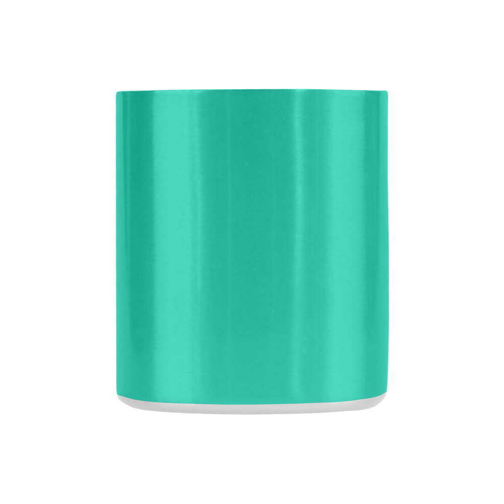 Peacock Green Color Accent Classic Insulated Mug(10.3OZ)