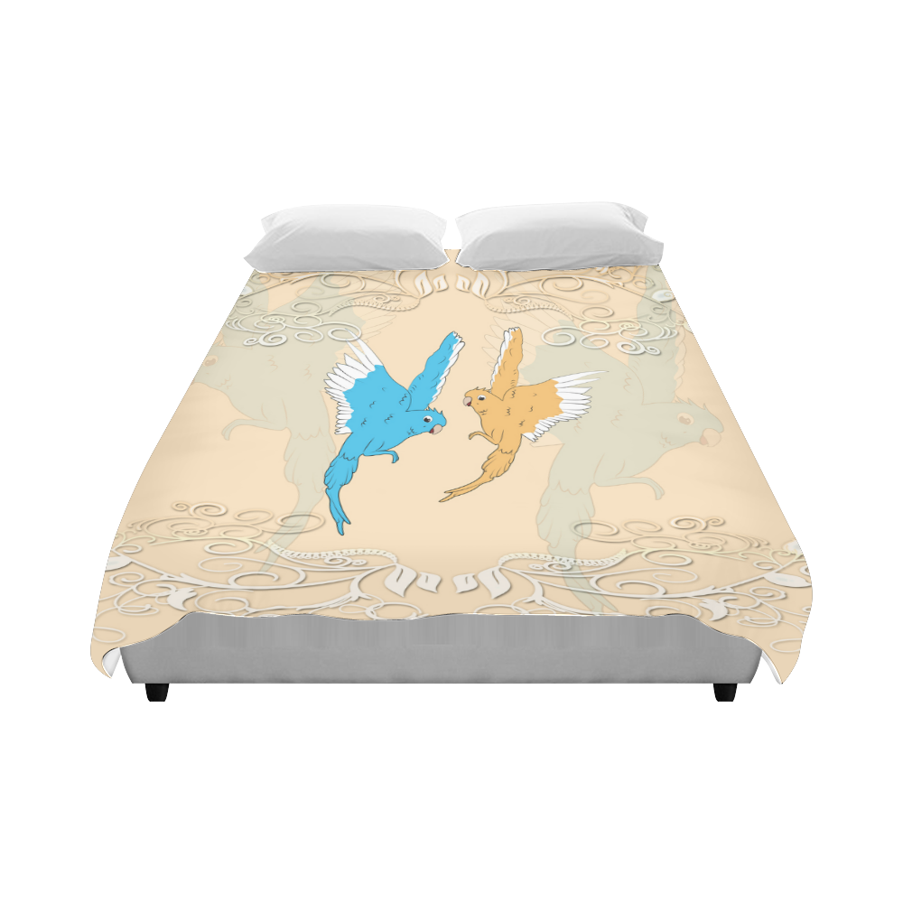 Budgies Duvet Cover 86"x70" ( All-over-print)