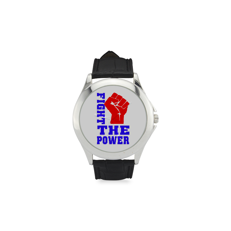 FIGHT THE POWER Women's Classic Leather Strap Watch(Model 203)