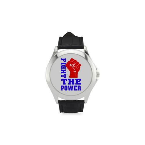 FIGHT THE POWER Women's Classic Leather Strap Watch(Model 203)