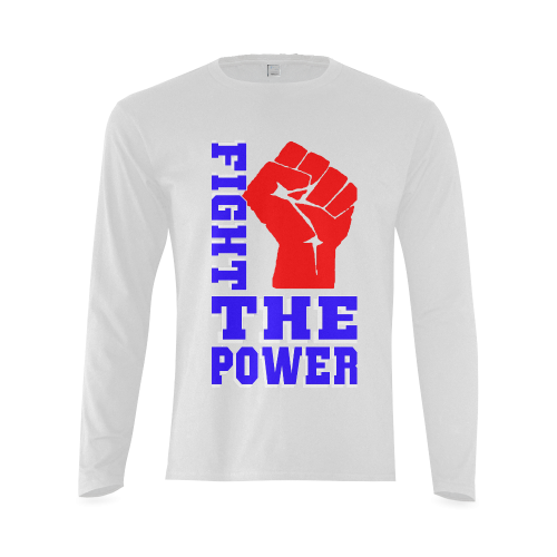 FIGHT THE POWER Sunny Men's T-shirt (long-sleeve) (Model T08)