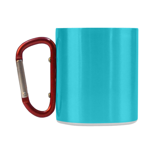 Scuba Blue Color Accent Classic Insulated Mug(10.3OZ)