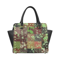 Foliage Patchwork #4 - Jera Nour Rivet Shoulder Handbag (Model 1645)