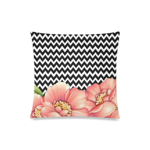 flower power Custom Zippered Pillow Case 20"x20"(One Side)