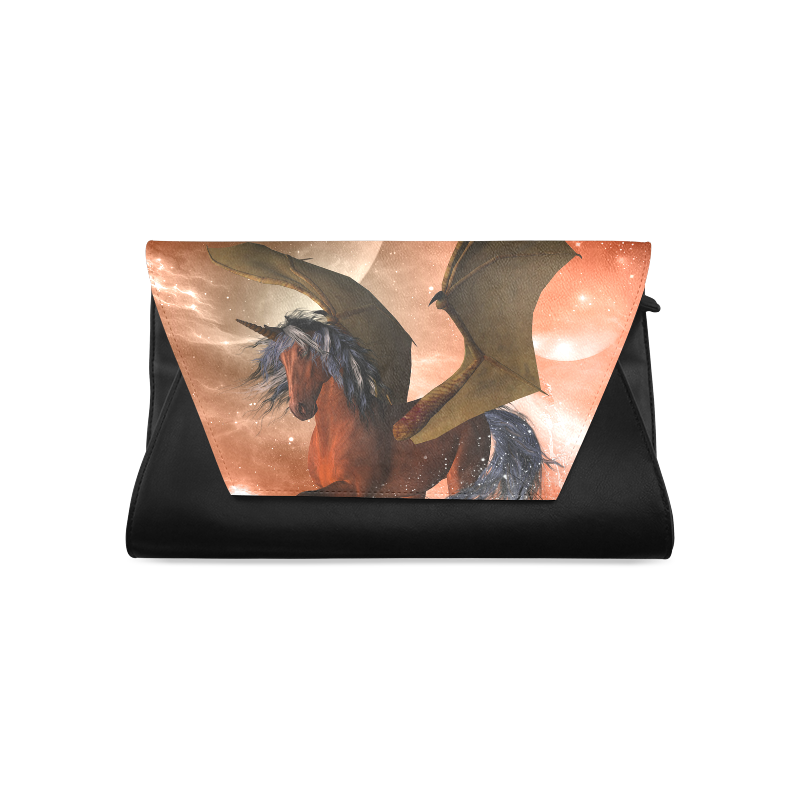 Dark unicorn Clutch Bag (Model 1630)