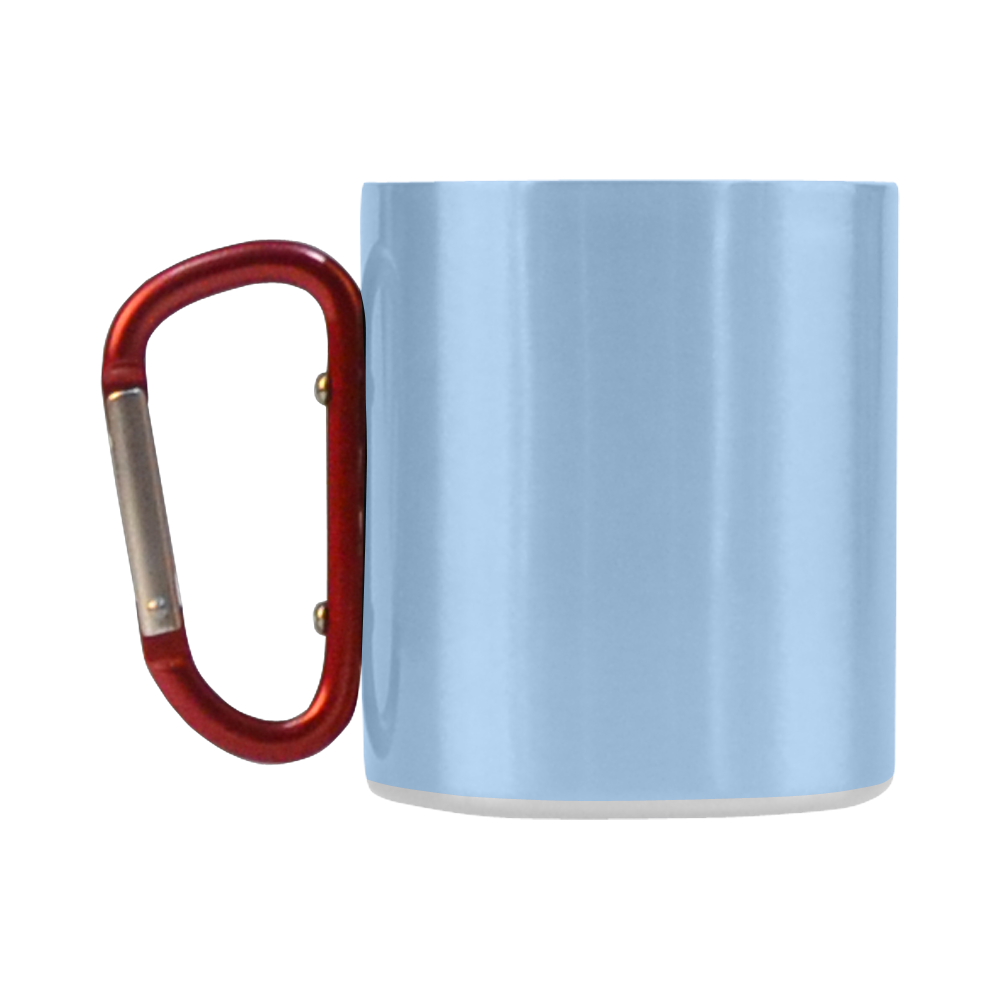 Placid Blue Color Accent Classic Insulated Mug(10.3OZ)