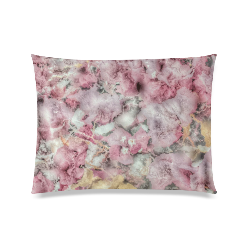 soft floral Custom Zippered Pillow Case 20"x26"(Twin Sides)