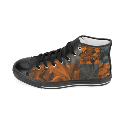 Foliage Patchwork #9 - Jera Nour Women's Classic High Top Canvas Shoes (Model 017)