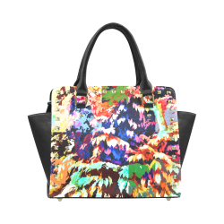 Foliage Patchwork #7 - Jera Nour Rivet Shoulder Handbag (Model 1645)