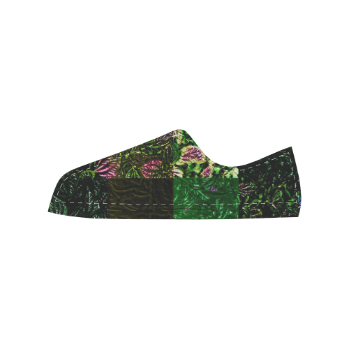 Foliage Patchwork #1 - Jera Nour Women's Classic Canvas Shoes (Model 018)