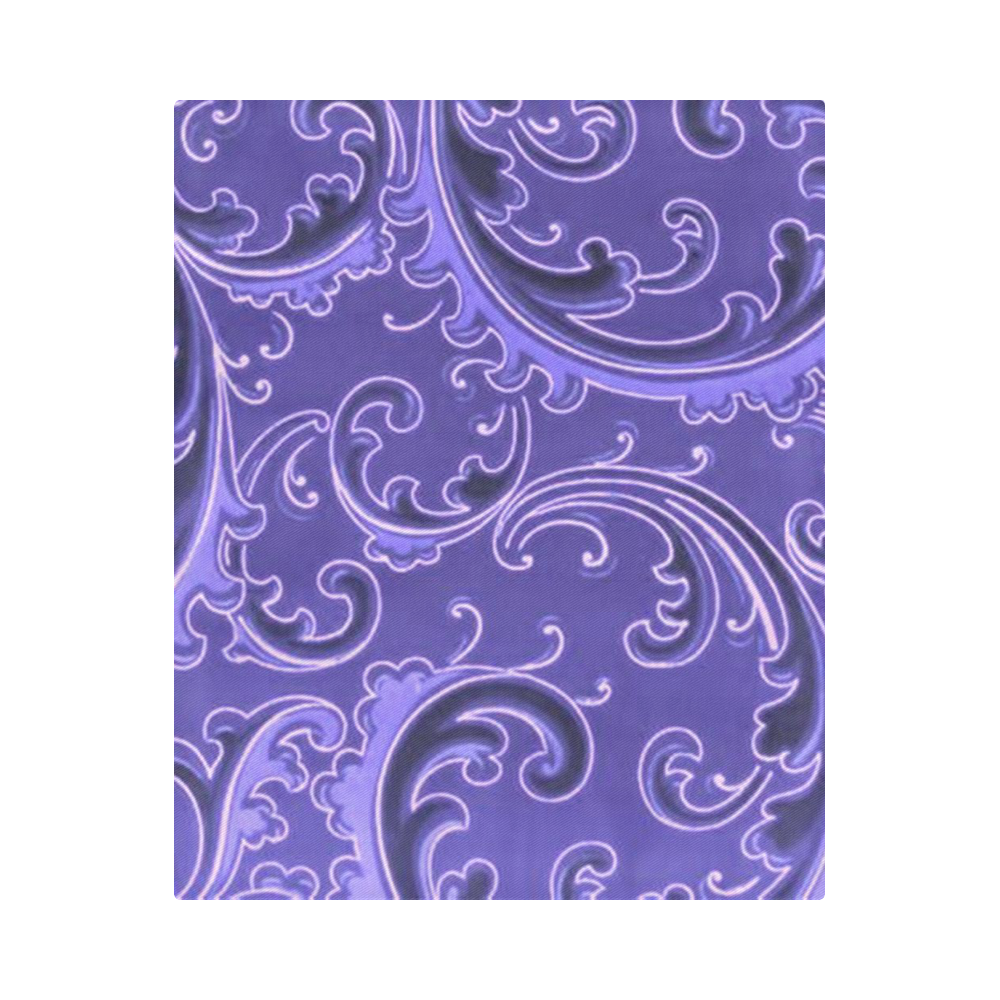 Vintage Swirls Curlicue Lavender Purple Duvet Cover 86"x70" ( All-over-print)