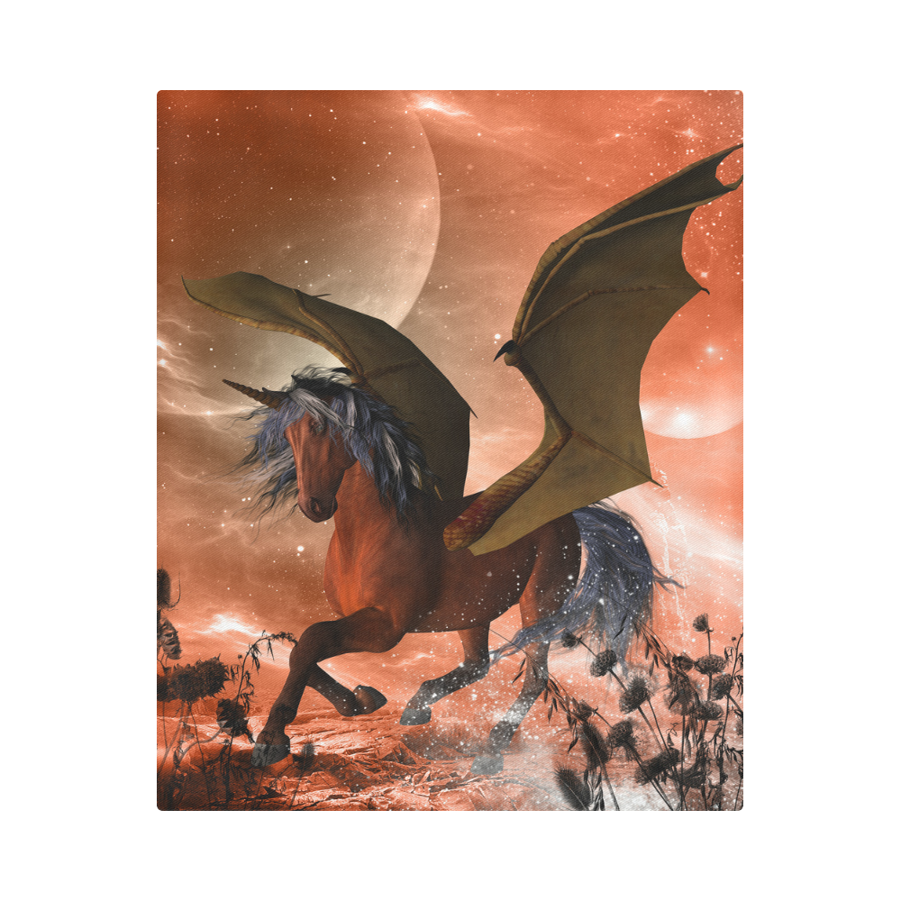 Dark unicorn Duvet Cover 86"x70" ( All-over-print)