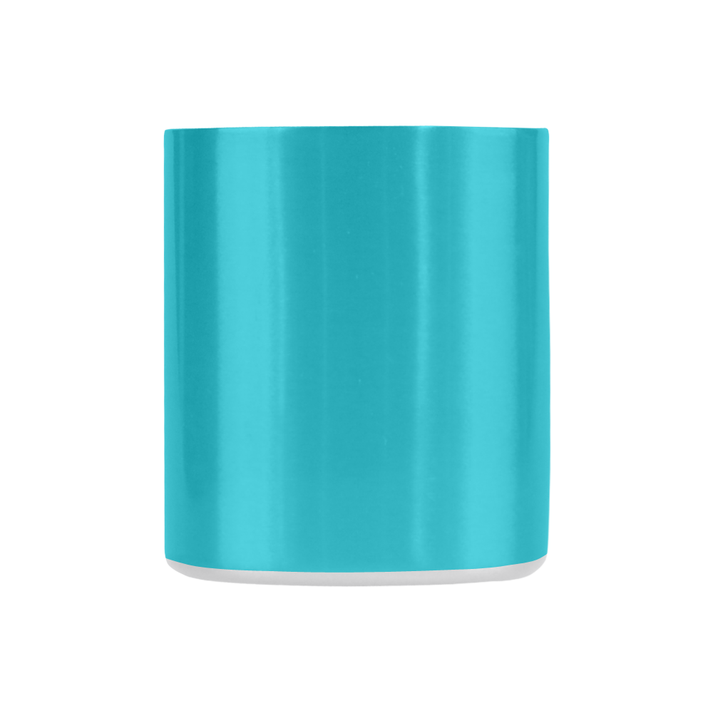 Peacock Blue Color Accent Classic Insulated Mug(10.3OZ)