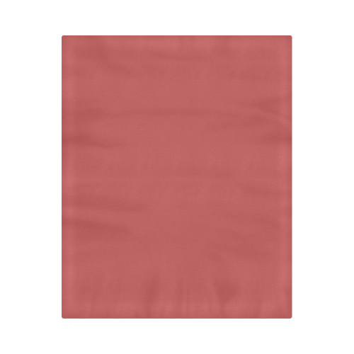 Cranberry Color Accent Duvet Cover 86"x70" ( All-over-print)