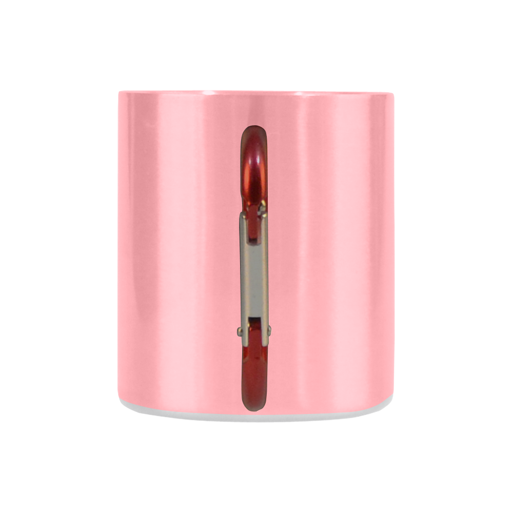 Flamingo Pink Color Accent Classic Insulated Mug(10.3OZ)