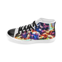 Foliage Patchwork #7 - Jera Nour Women's Classic High Top Canvas Shoes (Model 017)