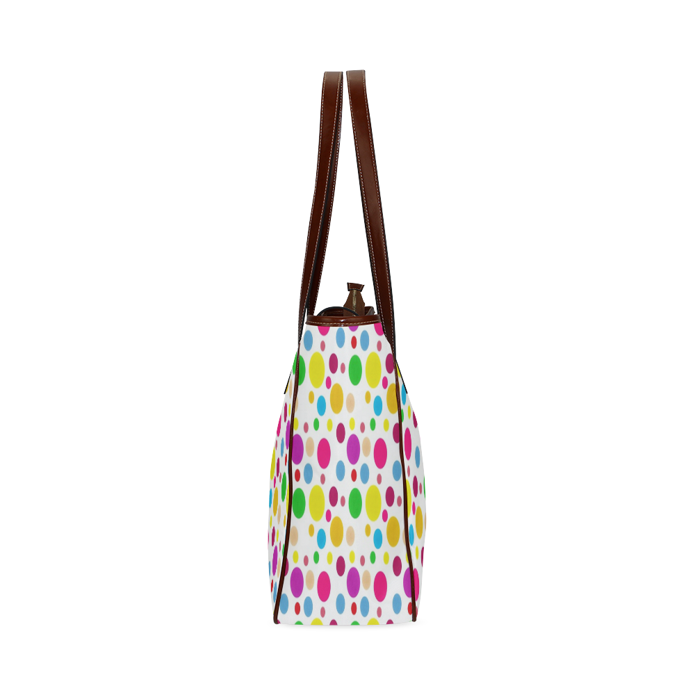 Colored Polka Dots Classic Tote Bag (Model 1644)