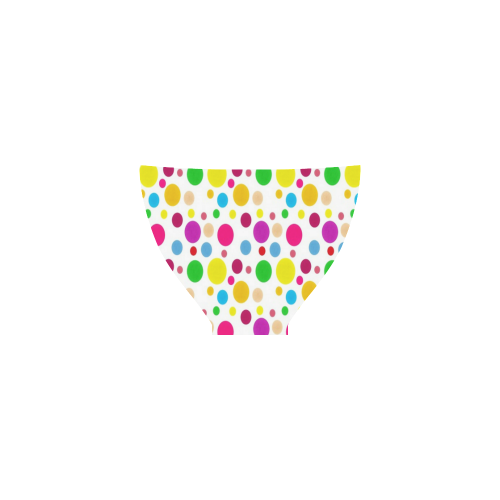 Colored PolkaDots Custom Bikini Swimsuit