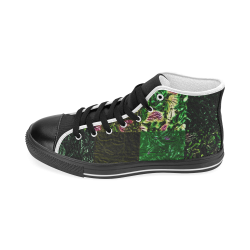 Foliage Patchwork #1 - Jera Nour Women's Classic High Top Canvas Shoes (Model 017)