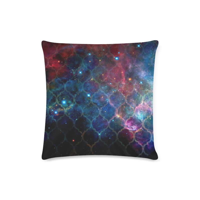 SPACE MOROCCAN Custom Zippered Pillow Case 16"x16"(Twin Sides)