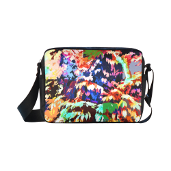 Foliage Patchwork #7 Black - Jera Nour Classic Cross-body Nylon Bags (Model 1632)