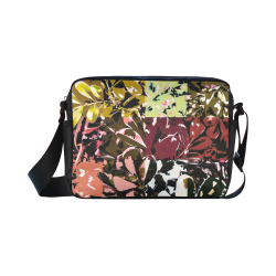 Foliage Patchwork #6 Black - Jera Nour Classic Cross-body Nylon Bags (Model 1632)
