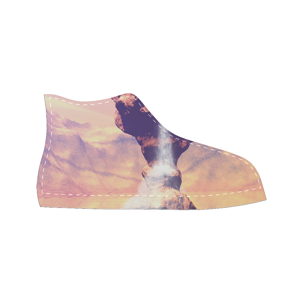 fantasy landscape Men’s Classic High Top Canvas Shoes (Model 017)