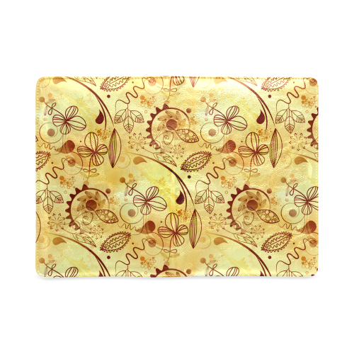 Gold Floral Doodle Custom NoteBook A5