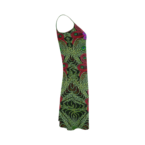 Metal Peacock In paradise Land Alcestis Slip Dress (Model D05)