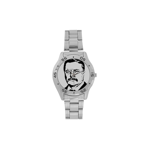 Theodore Roosevelt Men's Stainless Steel Analog Watch(Model 108)